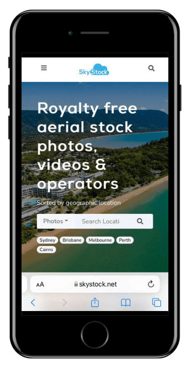 platform for stock drone photos and videos