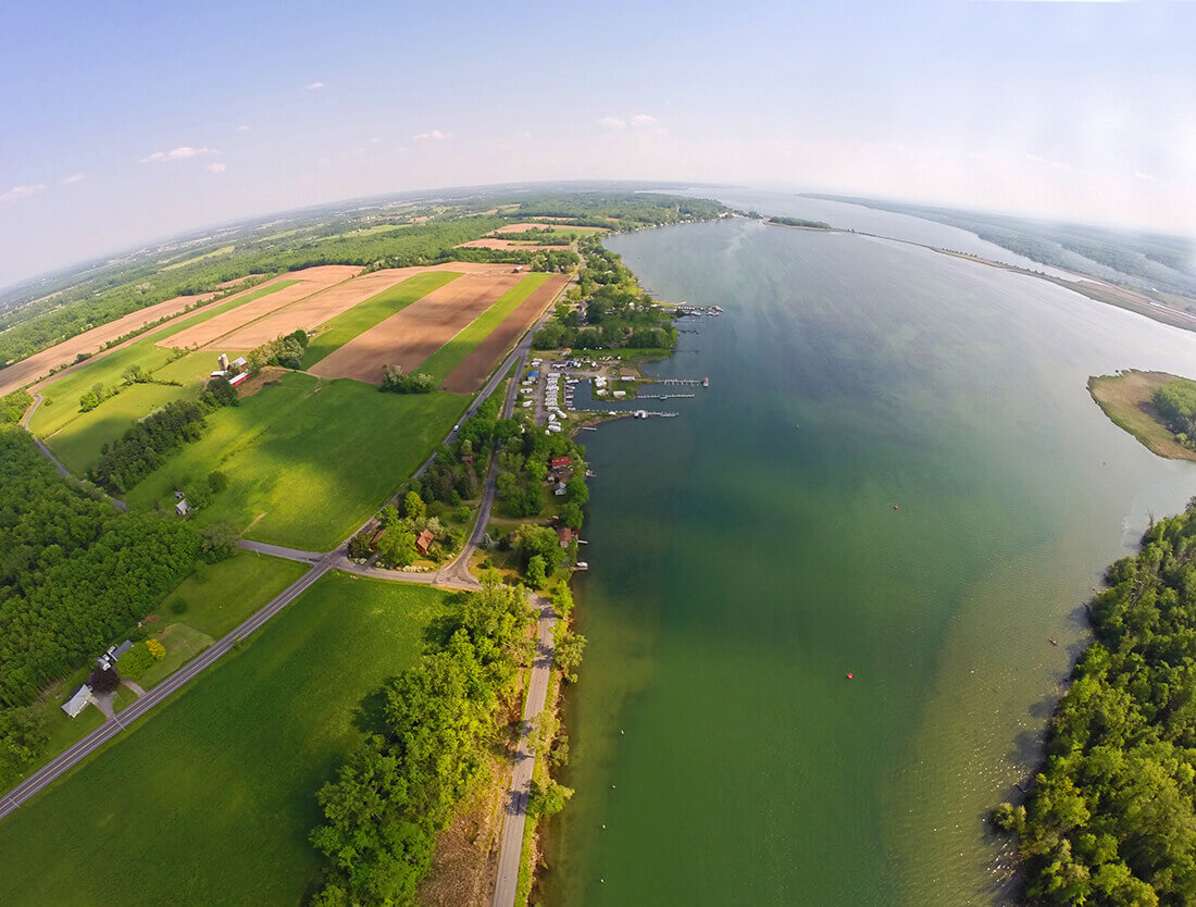 New York by drone - Cayuga Lake